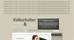 Desktop Screenshot of kalkschulter-behandlung.de